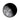 LED-Untersetzer - Mond rund